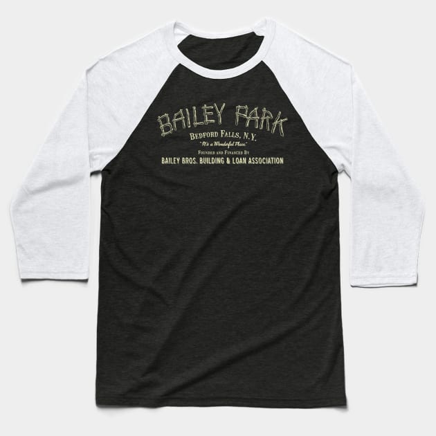 Bailey Park, Bedford Falls Baseball T-Shirt by RangerRob